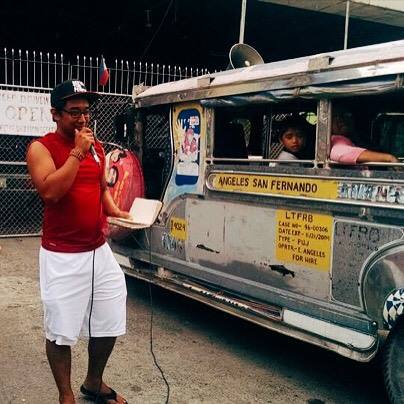 ABNJ Solidarity Officer Dan Santiago speaks out at the State of the Peasants Address in Pampanga this summer. (Source: Nina Macapinlac) 